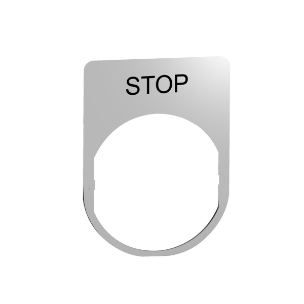 ZBYM2304 | Держатель маркировки, STOP, металл, Schneider Electric
