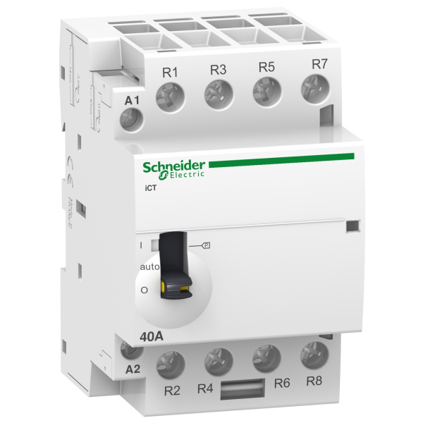 A9C21164 | Модульный контактор, серия iCT, 4НО, 63А, управление 24В AC, Schneider Electric