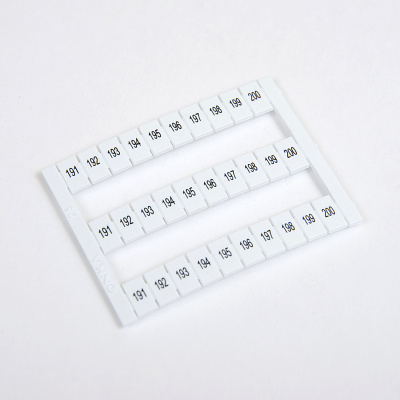 1060396 | Горизонт. марк-ка (191-200), для MRK 2,5. MRK 4S. OPK 2,5. OPK 4S. 1 лист - 30 шт., Onka 