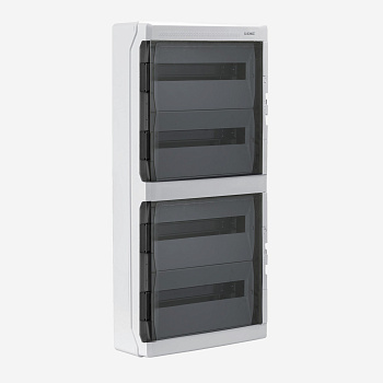 DKC RB72W6TGD Щиток настенный с дверцей 72 мод.,IP65, серый, с клеммным блоком 63А