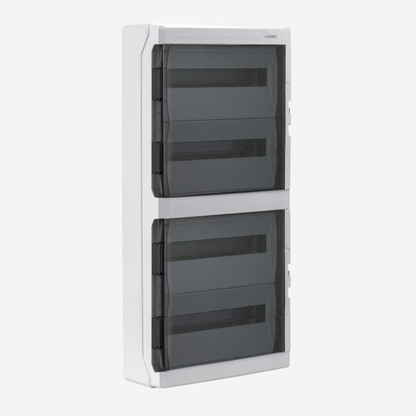 DKC RB72W6TGD Щиток настенный с дверцей 72 мод.,IP65, серый, с клеммным блоком 63А