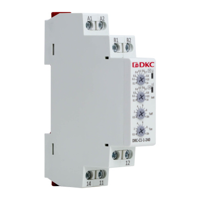 dkcDRC-C1-1-240 | Реле контроля тока, тип DRC, 0.1-1А, конфигурация контакта 1CO, 24-240 AC/DC, DKC