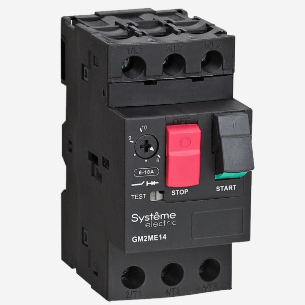 АВТ.ВЫКЛ.ЗАЩ.ДВ. GM2ME 0.4-0.63A КОМБ.РАСЦЕПИТЕЛЬ КНОП.УПР. (GV2ME04), Systeme Electric, GM2ME04