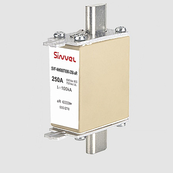 SVF-NH1T690-160-aR | Предохранитель, 160 А, 690 В AС, aR, габарит 1, ножи, Sinvel 